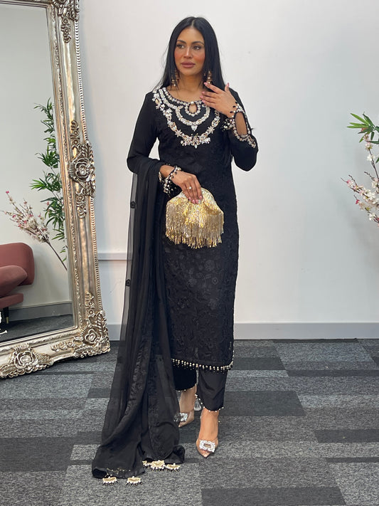 Zewar - Black - Maroon - B