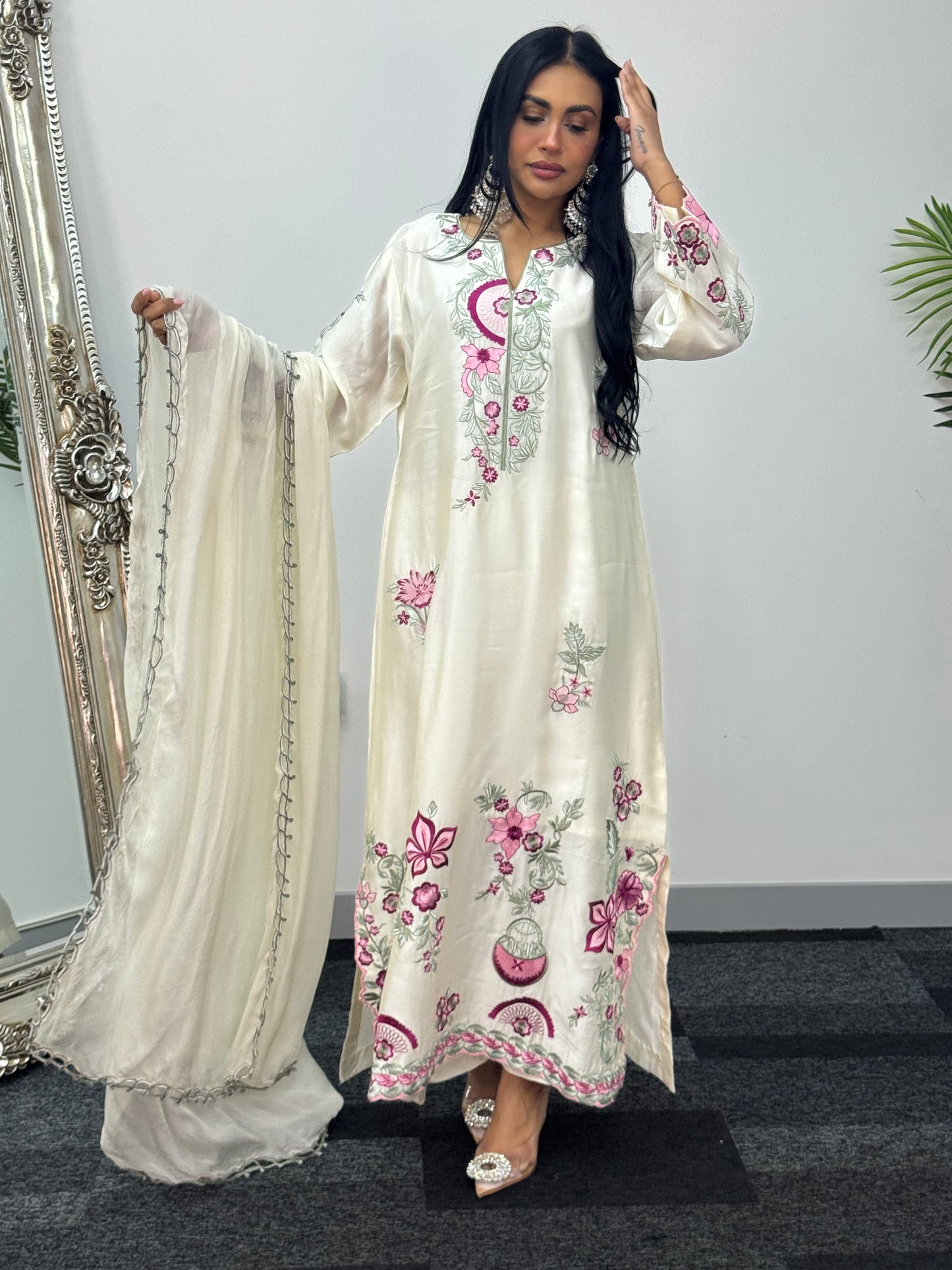 Gul e Lala - Kaftan - ivory