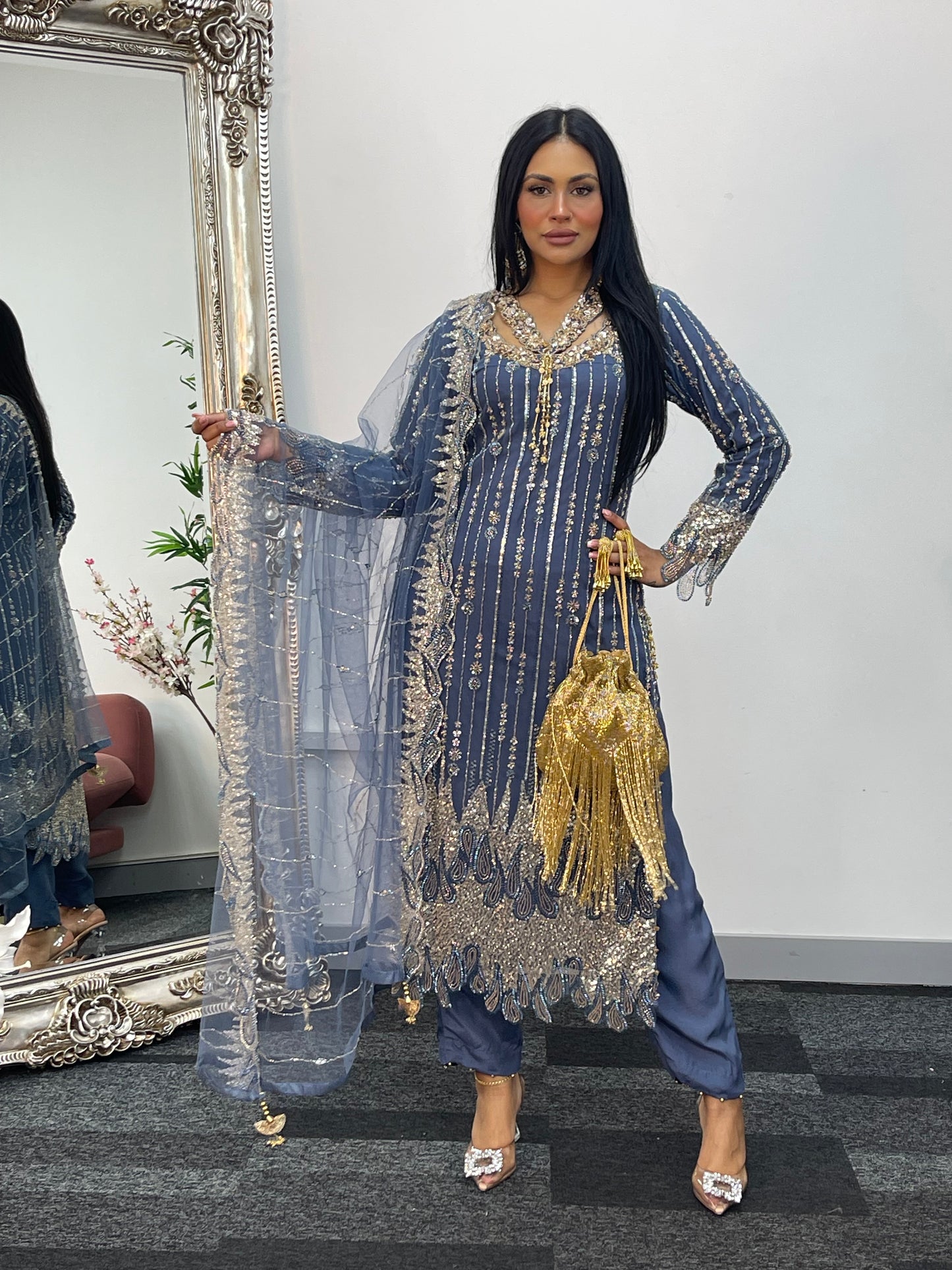 Payal - Cutdana Net - Gray -