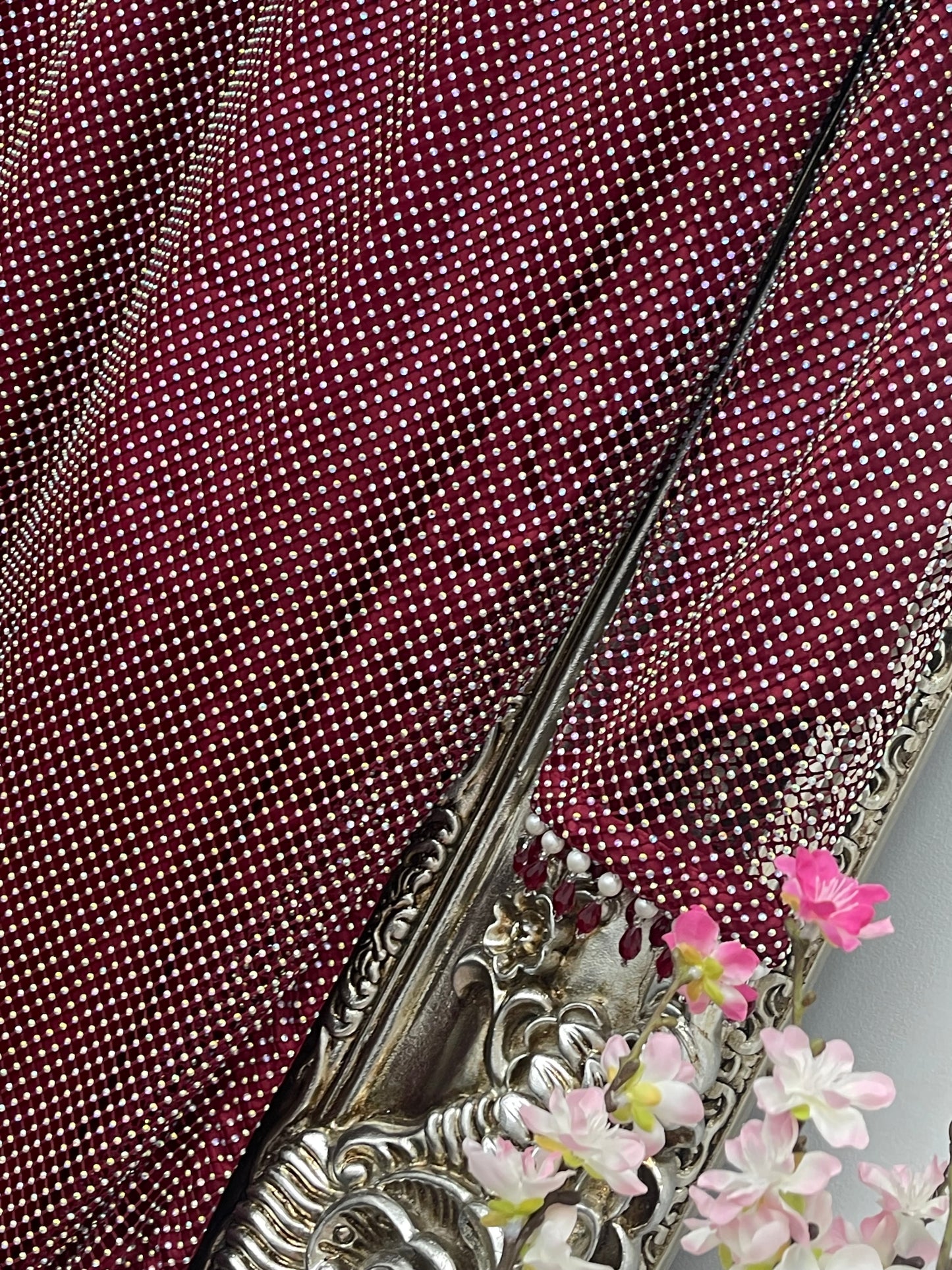 Fish Net - Maroon - Red - F