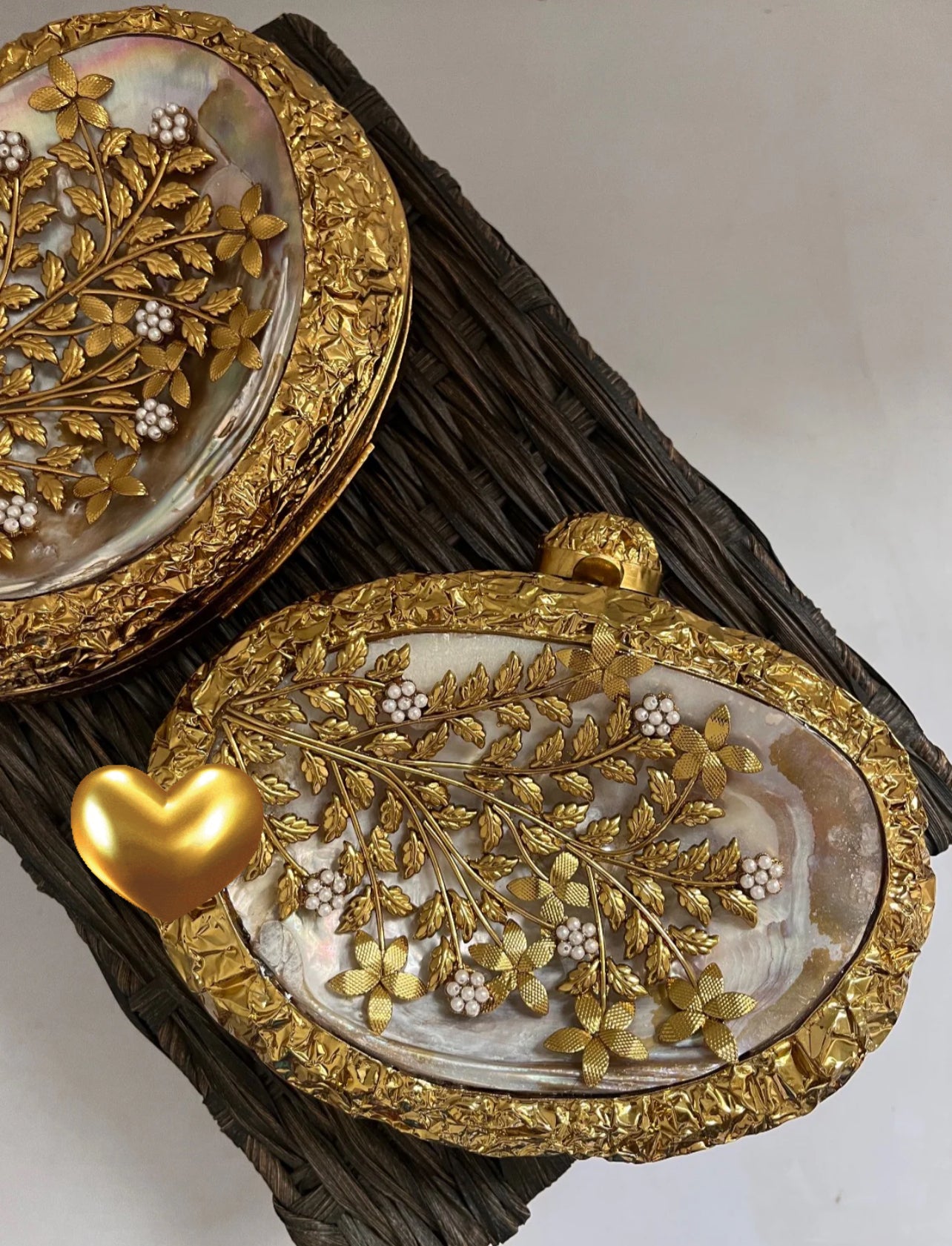 Mahi - luxury Gold Clutch