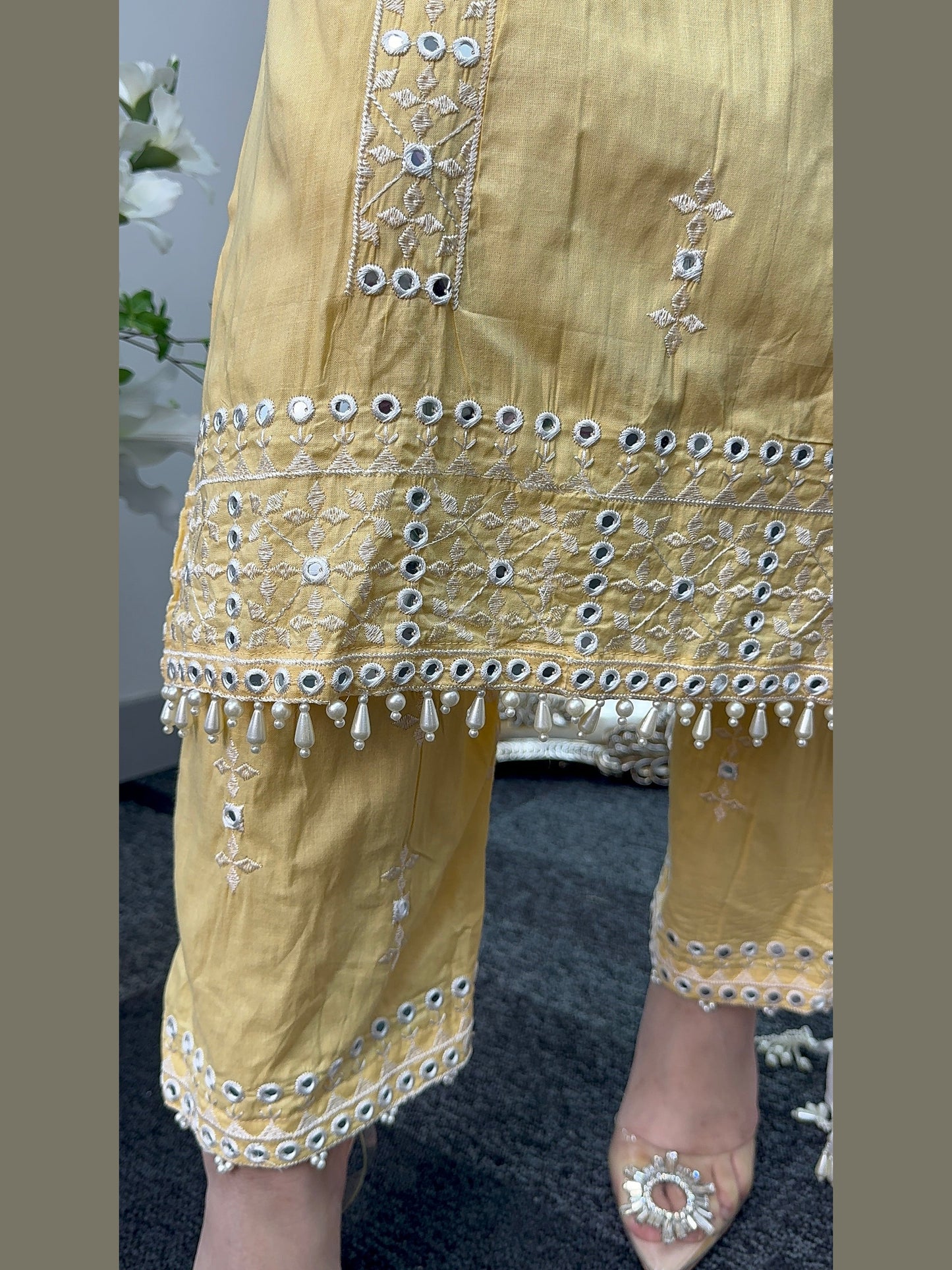 Chashni - Embriodered Lawn - yellow