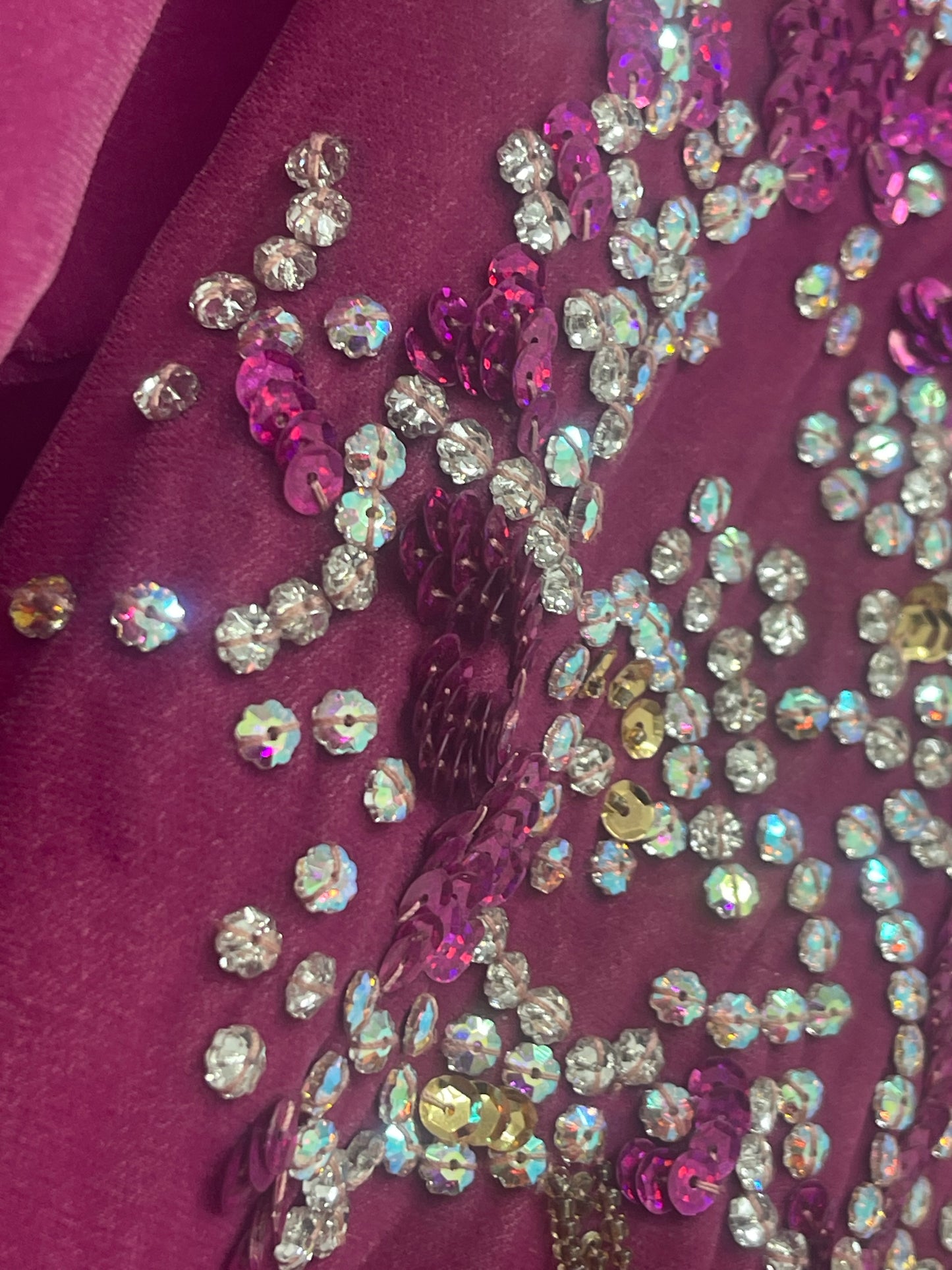 Sharbat - Hot Pink Velvet | party dresses for women uk