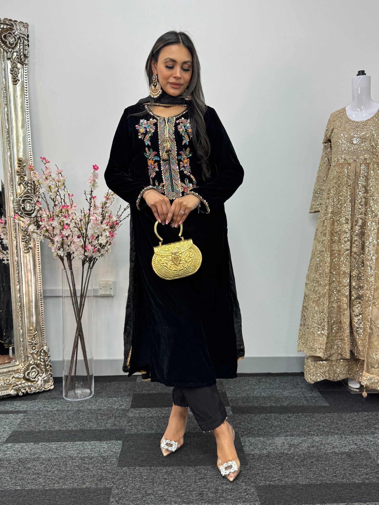 Shadmani - Black Velvet Pret -