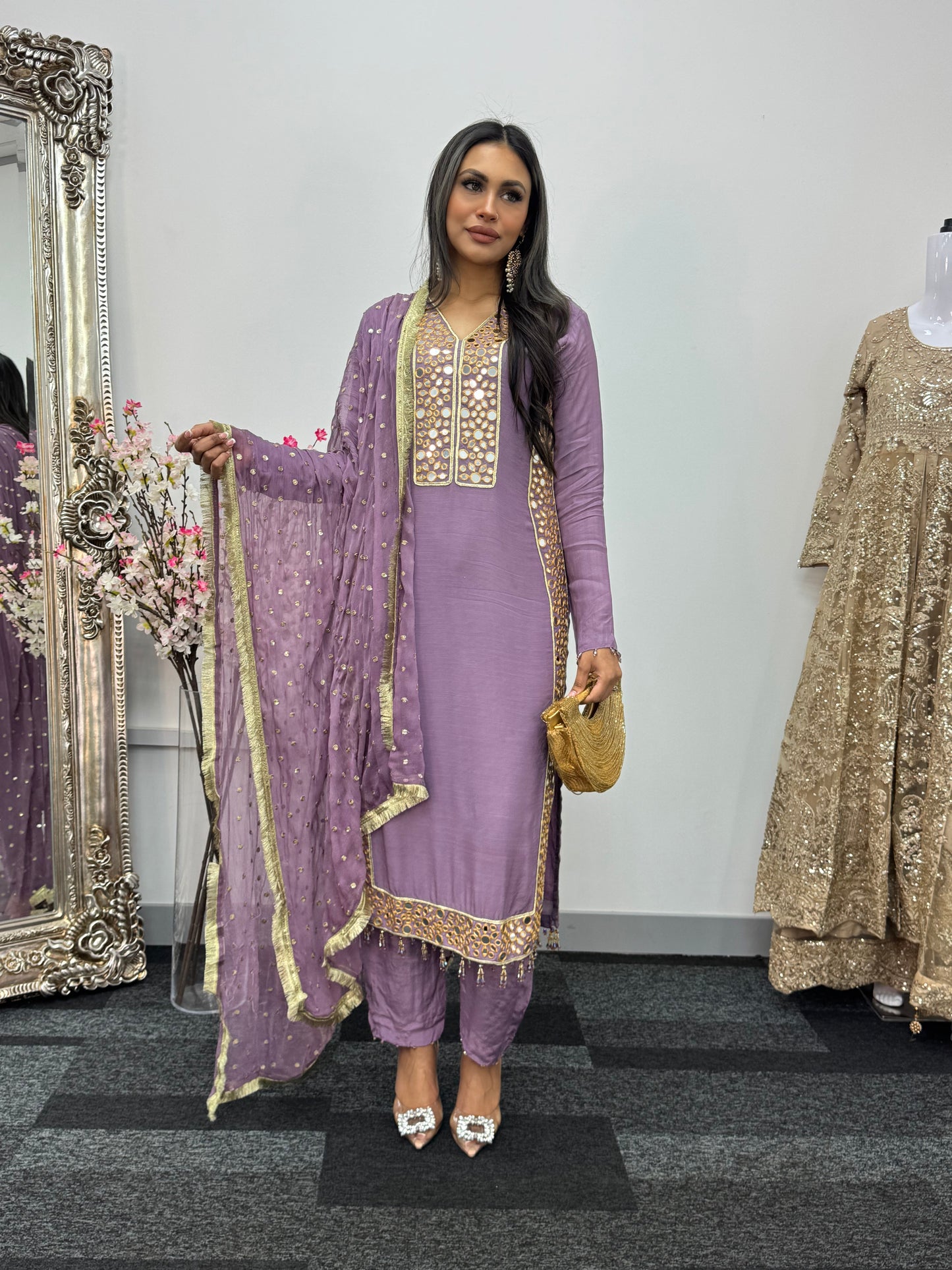 Jhilmil - Mirror Lilac - H