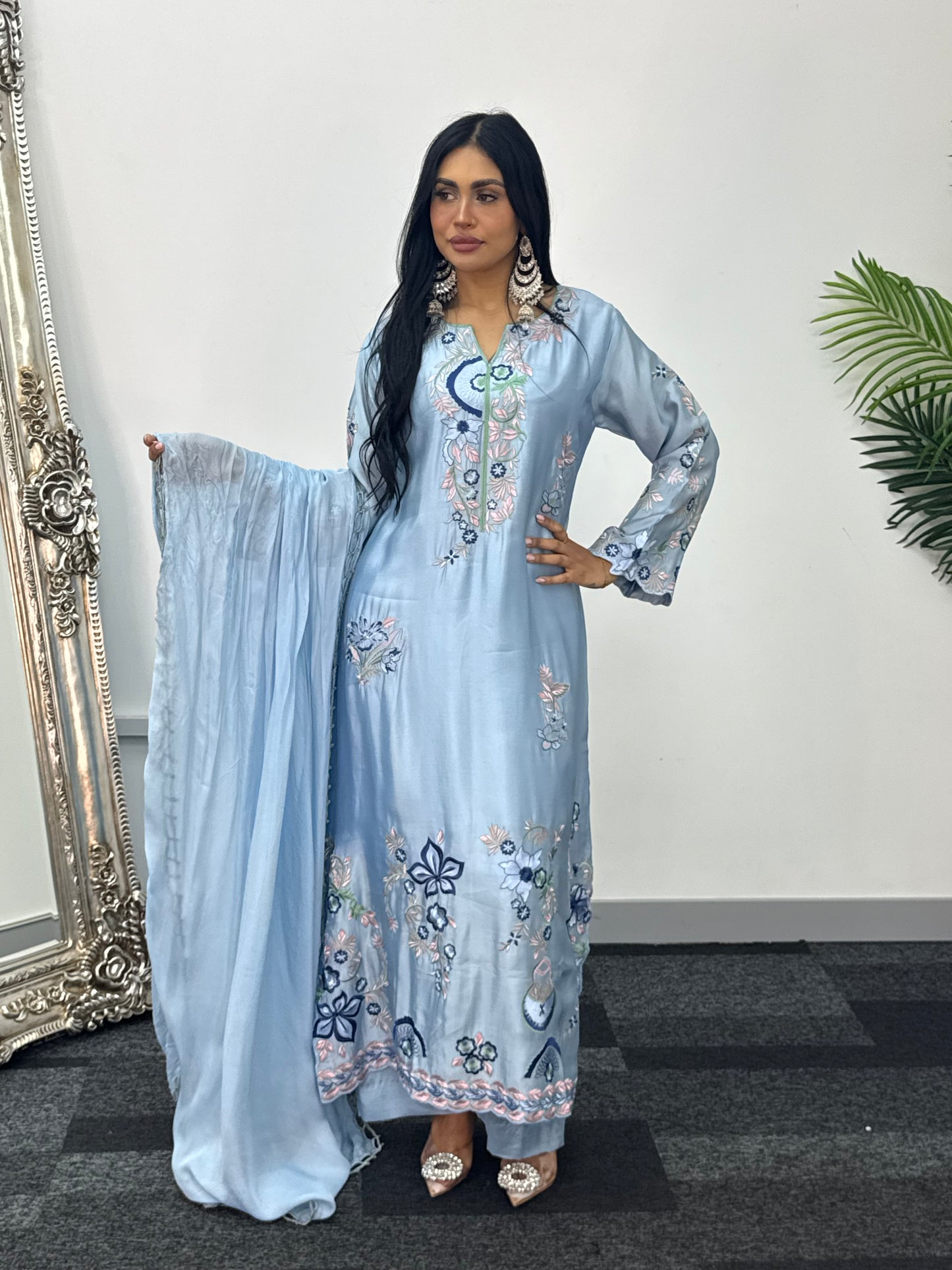 Gul e Lala - Kaftan - Blue
