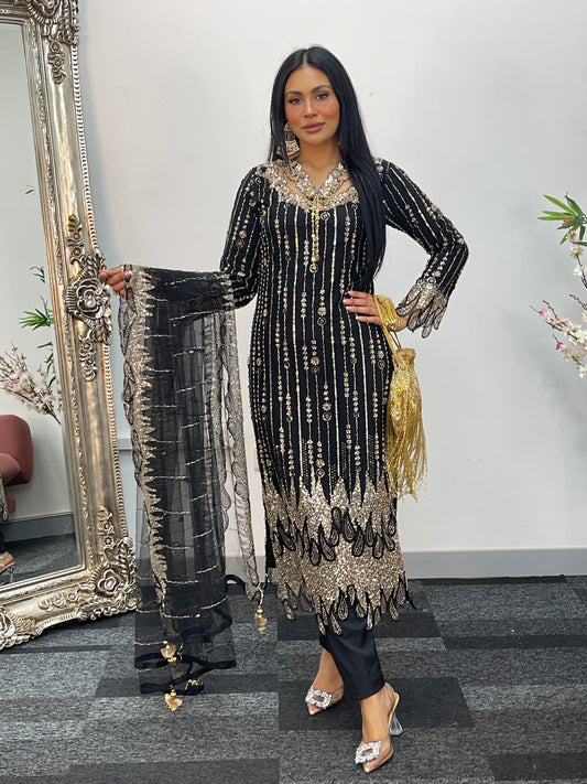 Payal - Cutdana Net - Black -