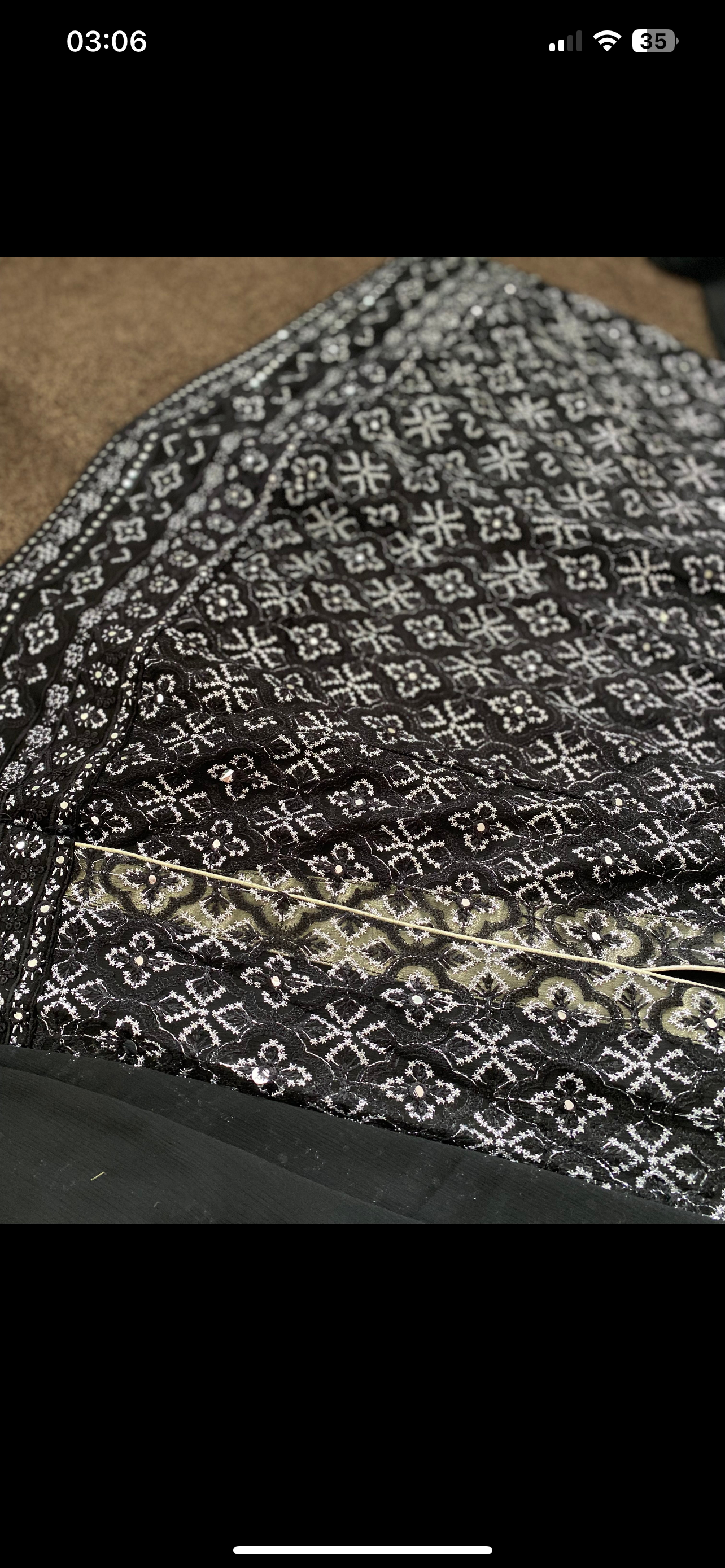 Black Chikankaari Maxi - Long Dress