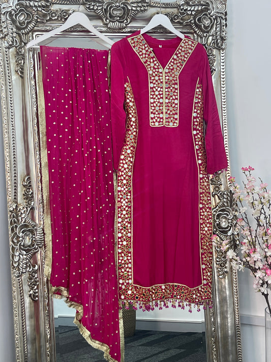 (Preorder 4 weeks) Jhilmil - Mirror Hot Pink