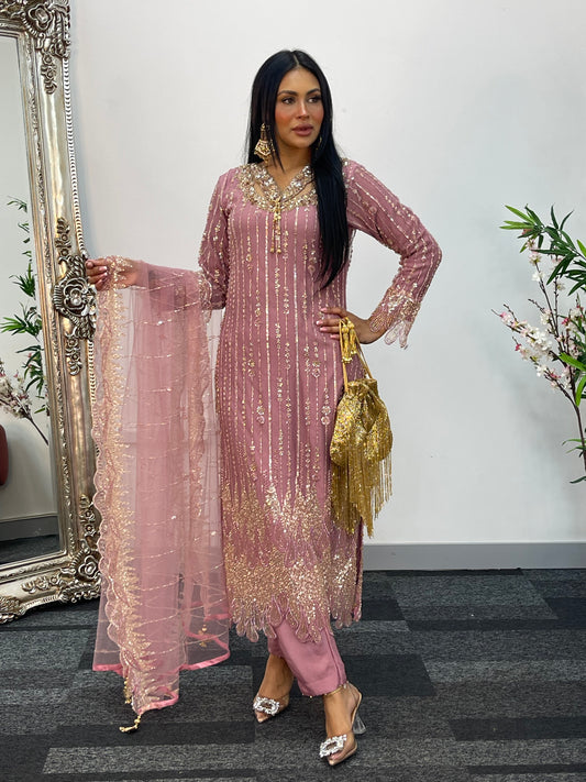 Payal - Cutdana Net - pink - C