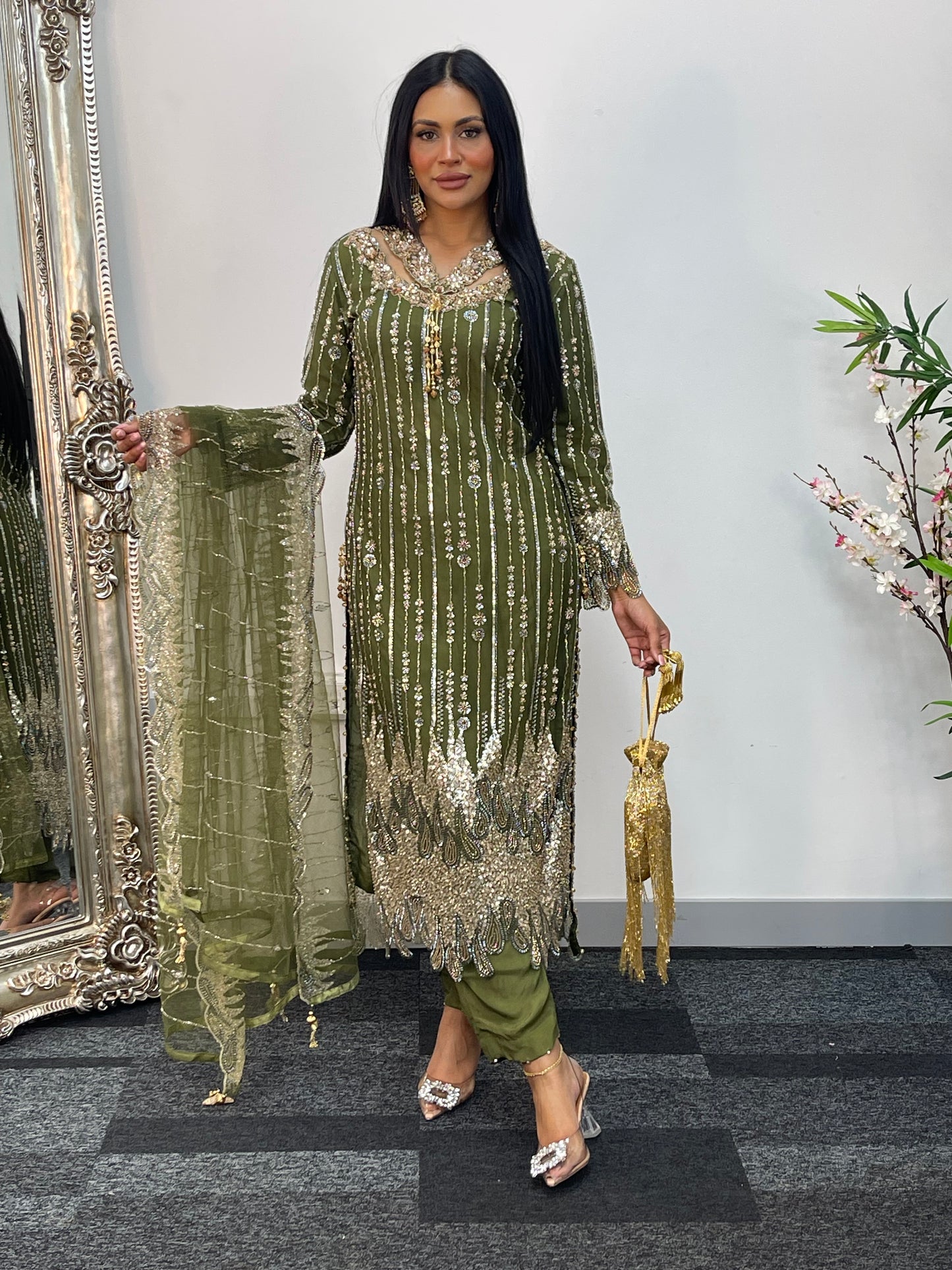 Payal - Cutdana Net - green - G