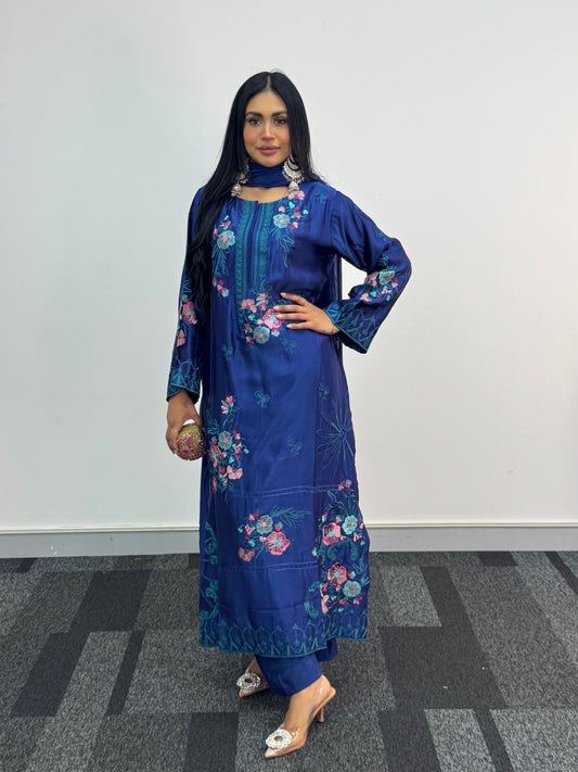 Gul e Lala - Kaftan - Royal Blue