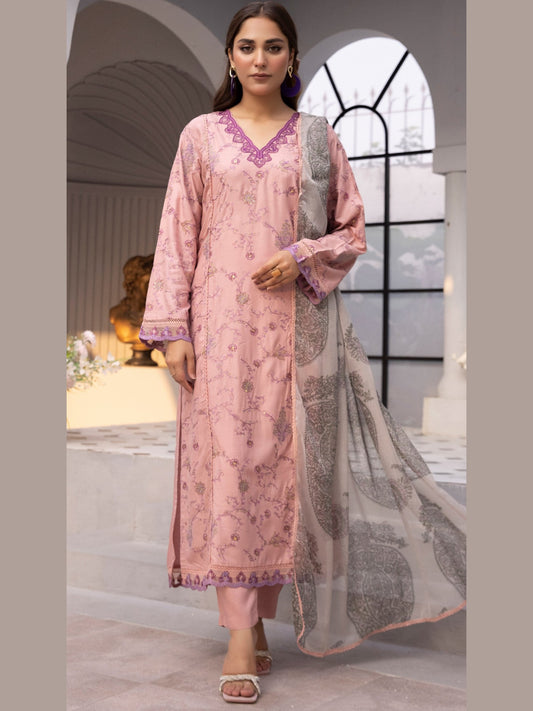 Ethnic Inspired - Linen - Winter Collection - Pink