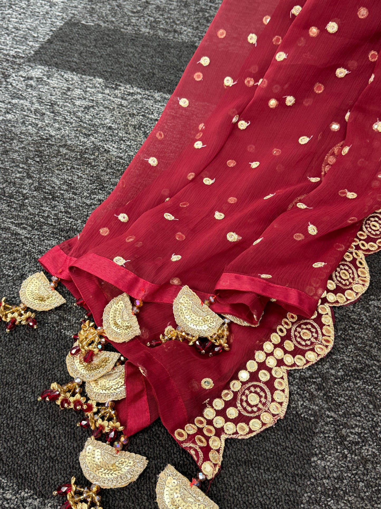 Rim Jhim - Maroon - D