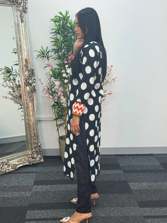 Limelight Original printed Polka- Khaddar - AE