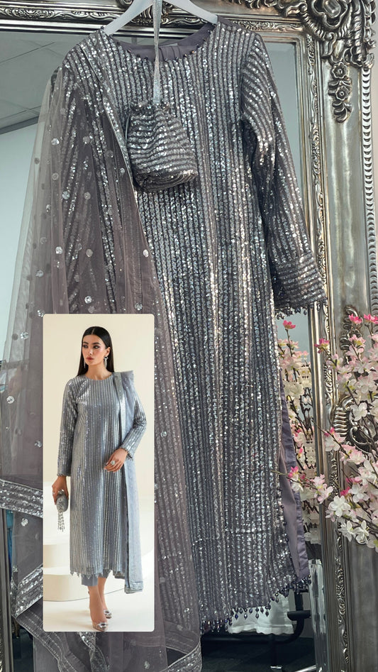 Ballay Ballay - Gray Sequin- Q