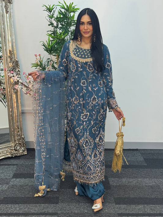 Siyara - CutDana - Teal -