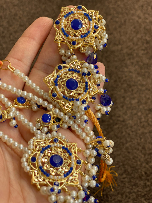 Blue and Gold mala set