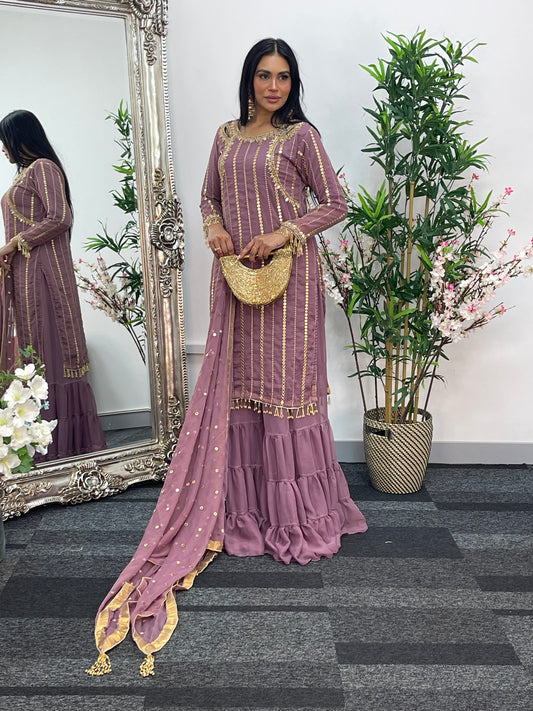 Farshi Garara Lilac Pink - J