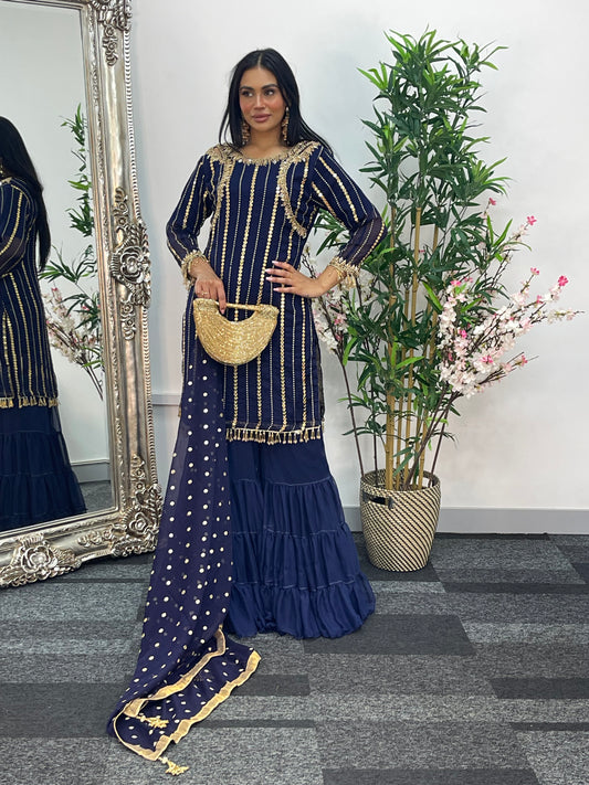 Farshi Garara Navy - Farshee - J