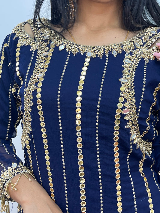 Farshi Garara Navy - Farshee - J