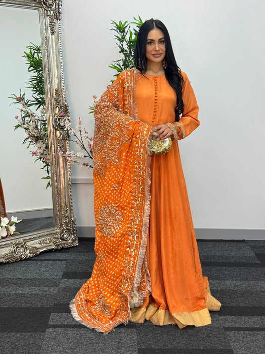 Rang-e-Mehfil - Gota X Chunree - Orange