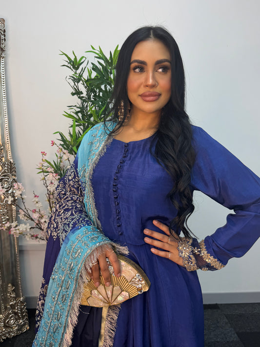 Rang-e-Mehfil - Gota X Chunree - Blue