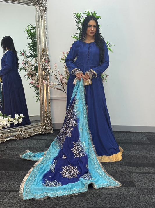 Rang-e-Mehfil - Gota X Chunree - Blue