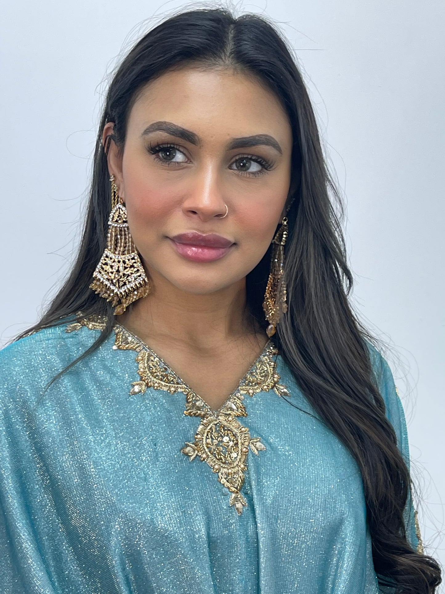 Moon Kaftaan - Ombre Party Wear Kaftan - blue -