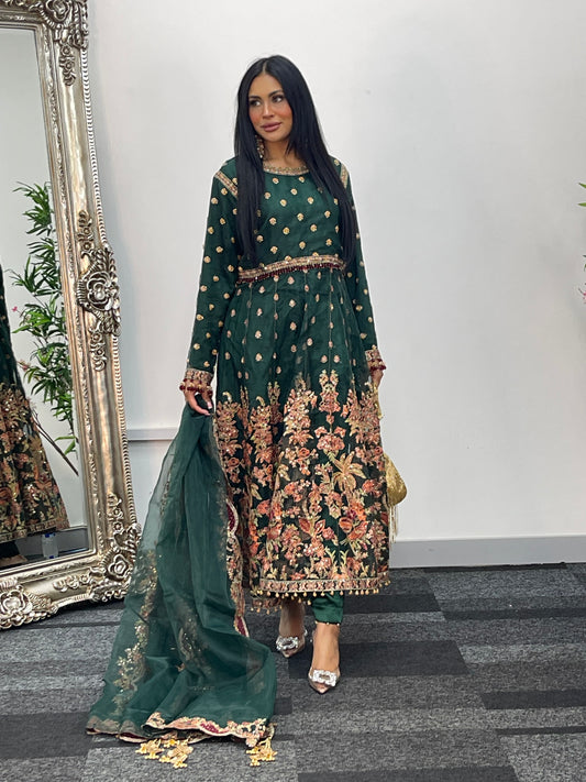 Hussain Rehar inspired- Green Maxi - I