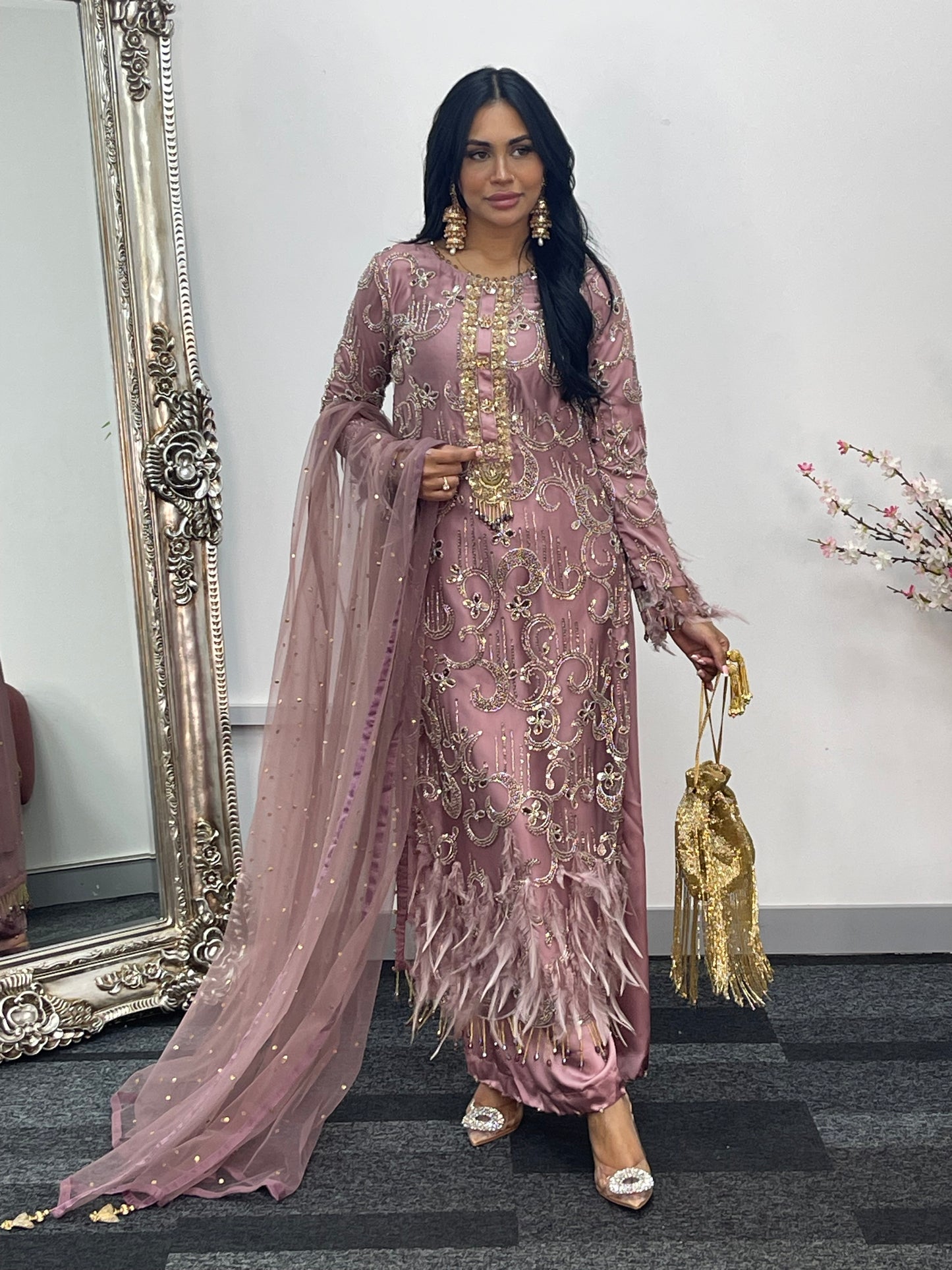 Mala - Cutdana Net - lilac pink - A