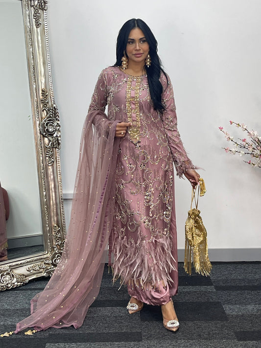 Mala - Cutdana Net - lilac pink - A