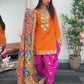 Dhoti Sheesha - Punjabi Shalwar Suit - S