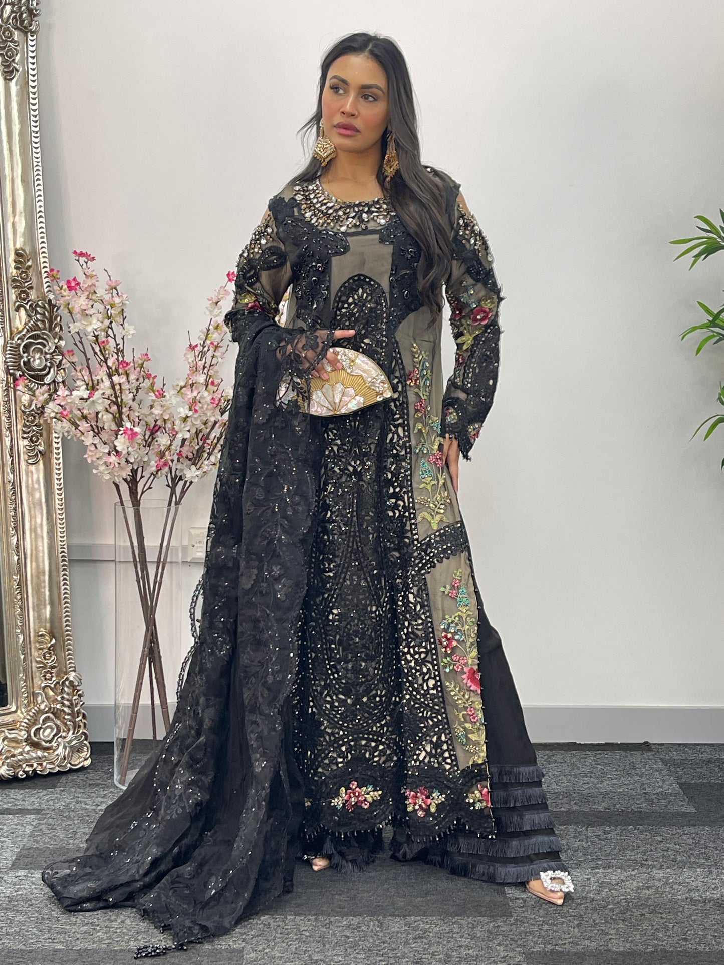 Nagin - Maria B Inspired Embroidered - Black - R