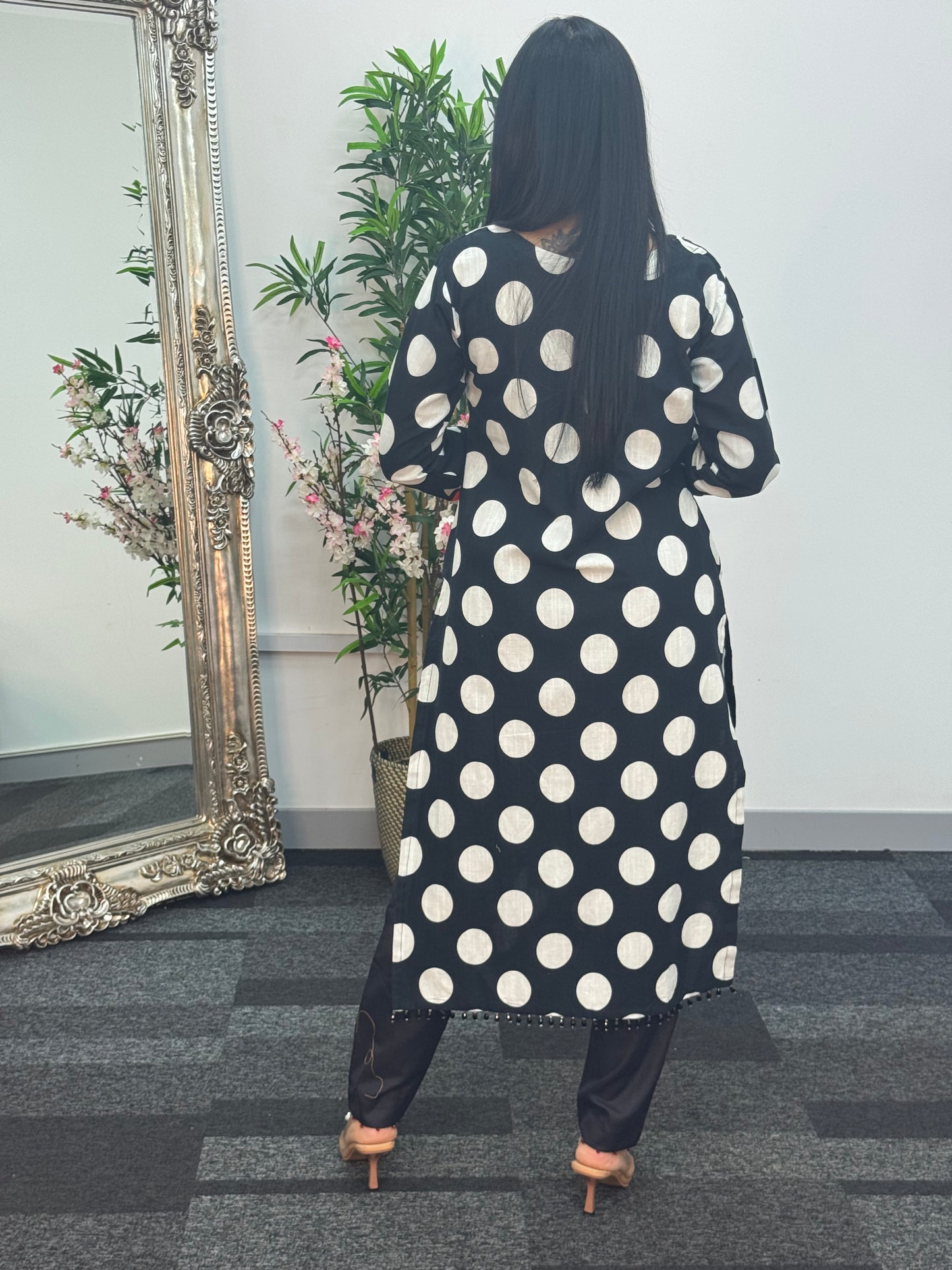 Limelight Original printed Polka- Khaddar - AE