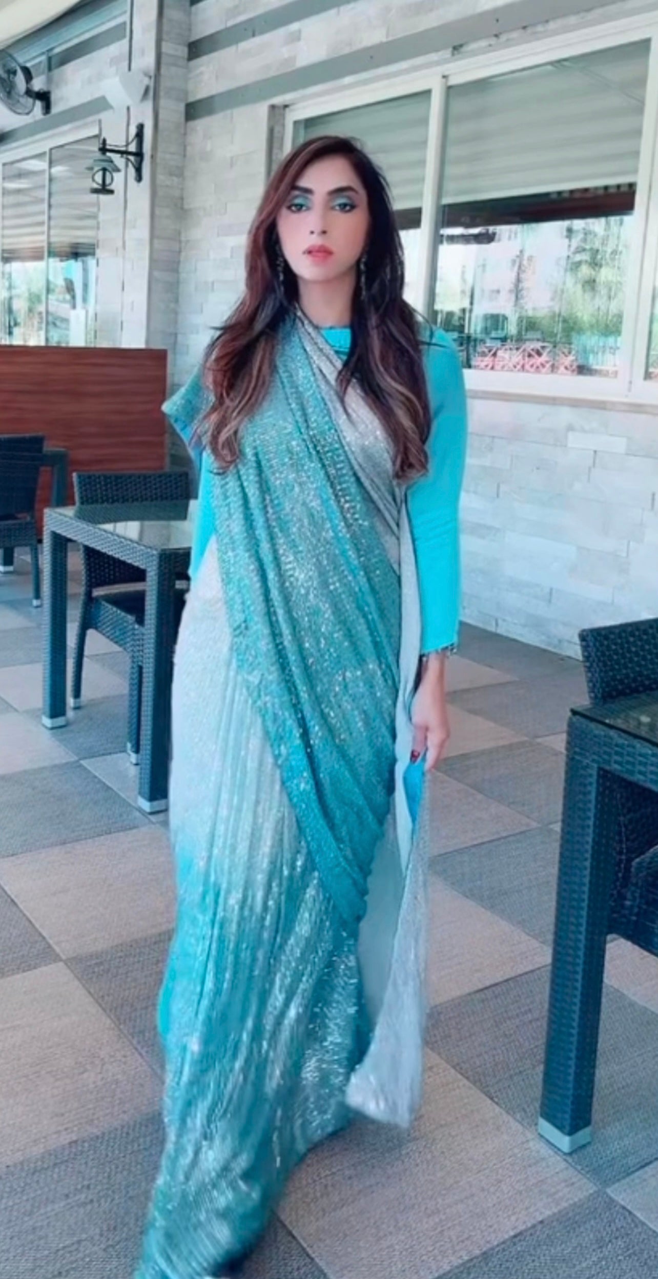 Tara Sitara - Blue Sari - V