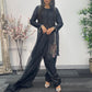 Morni - Farshi shalwar - Coffee - Black - Farshe -