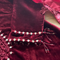 Wine - Sheesha X Velvet Maroon  Plachi Daman with silk dupatta winter