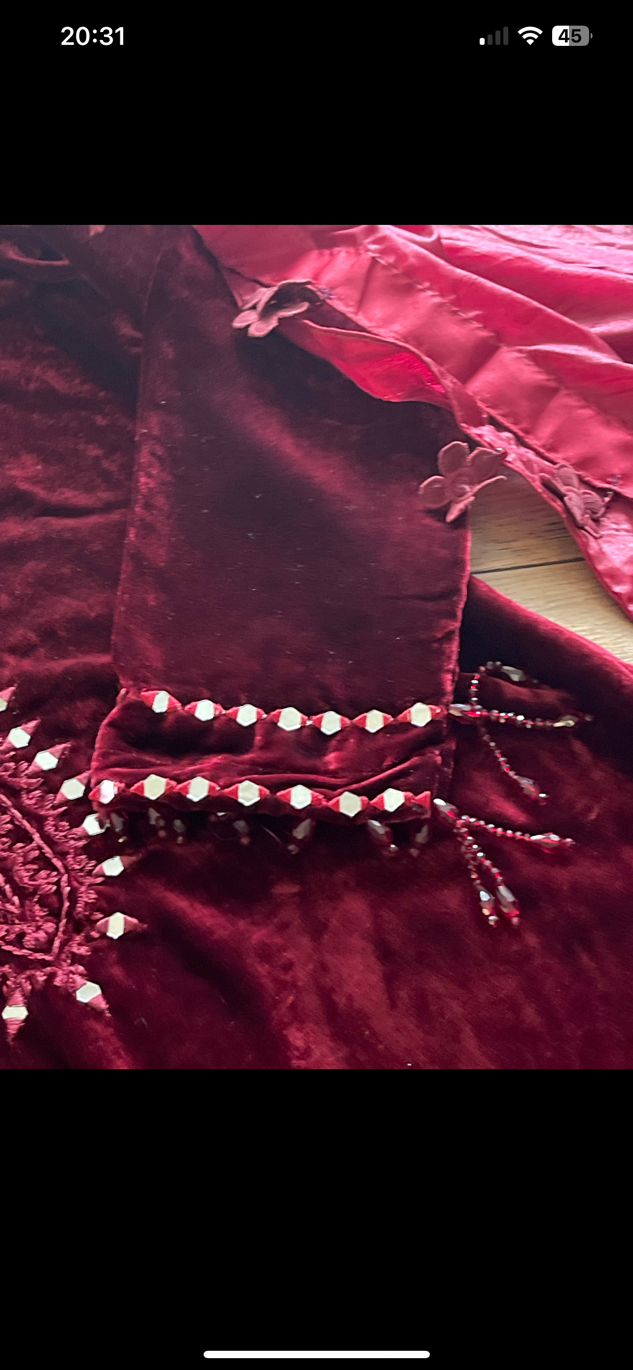 Wine - Sheesha X Velvet Maroon  Plachi Daman with silk dupatta winter