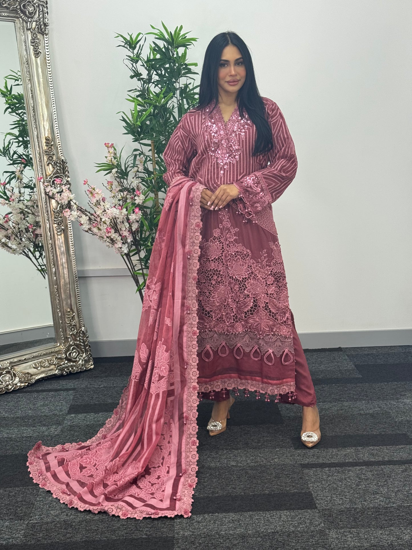 Maria B Luxury Velvet - Pink