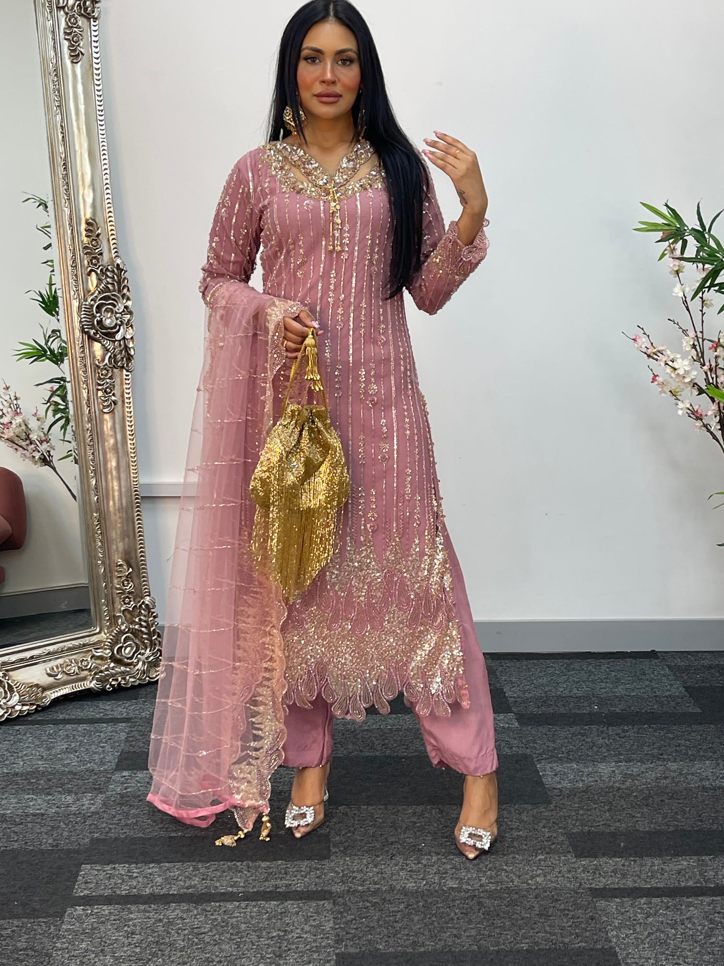 Payal - Cutdana Net - pink - C