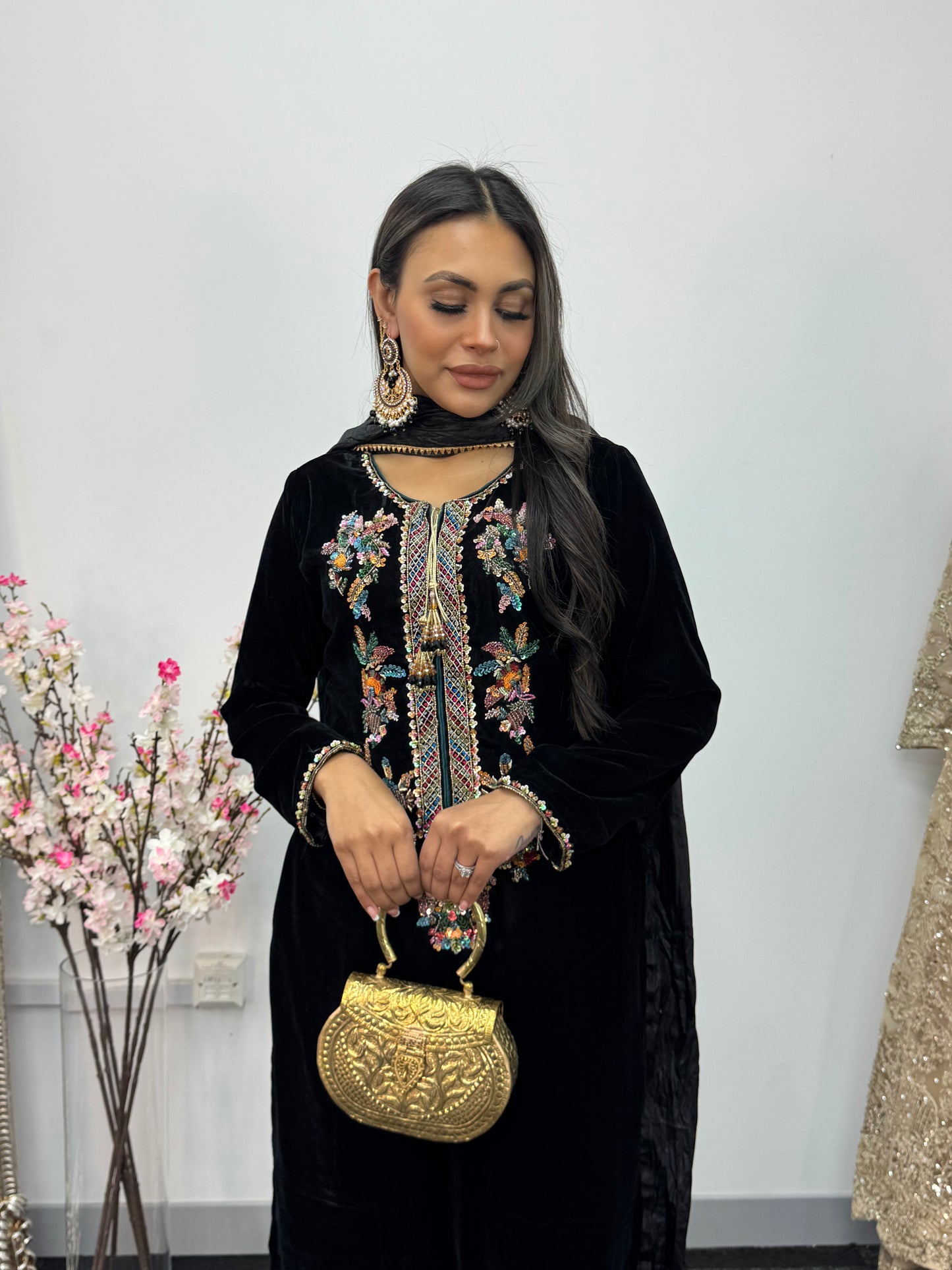 Shadmani - Black Velvet Pret -