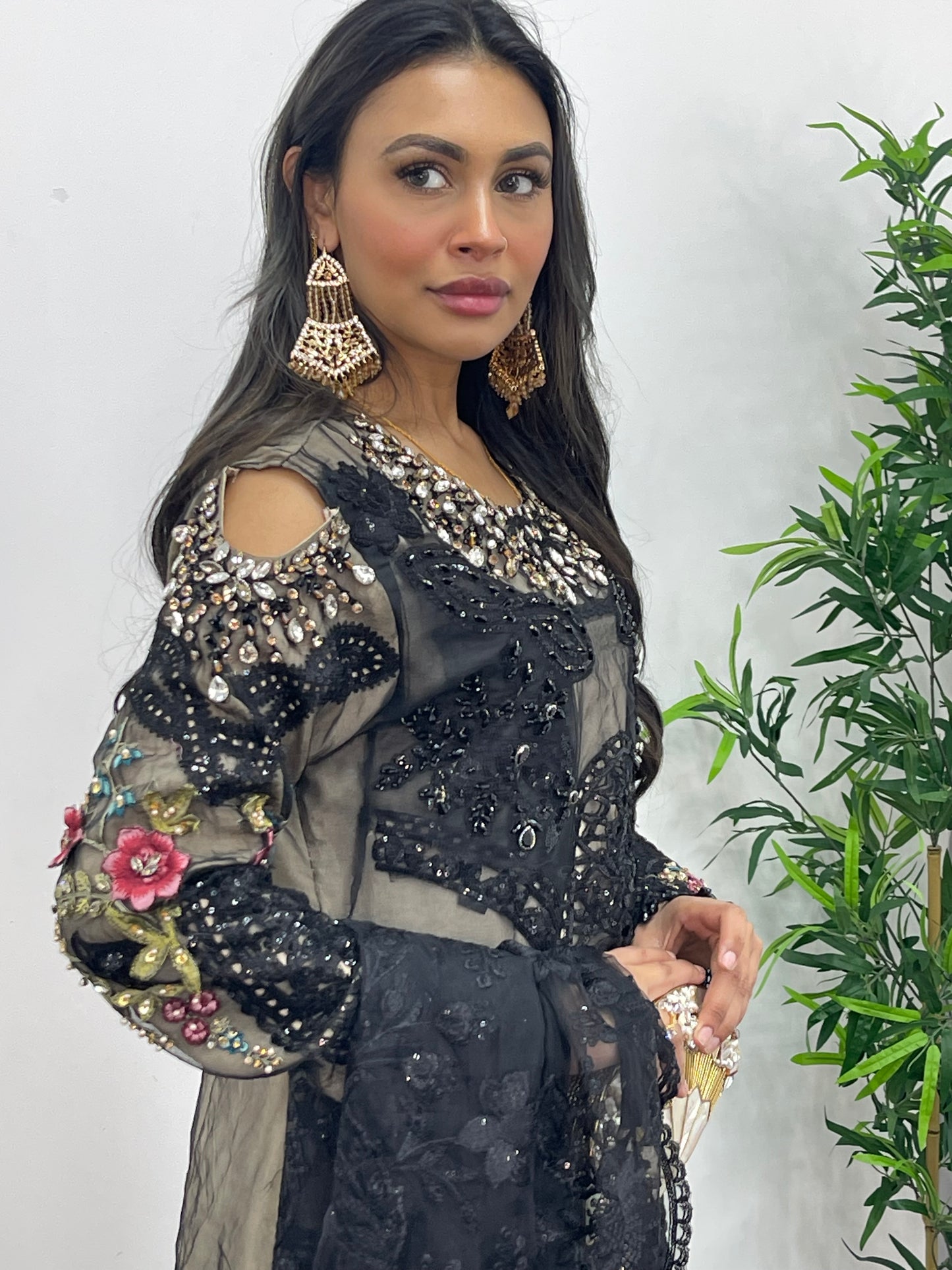 Nagin - Maria B Inspired Embroidered - Black - R