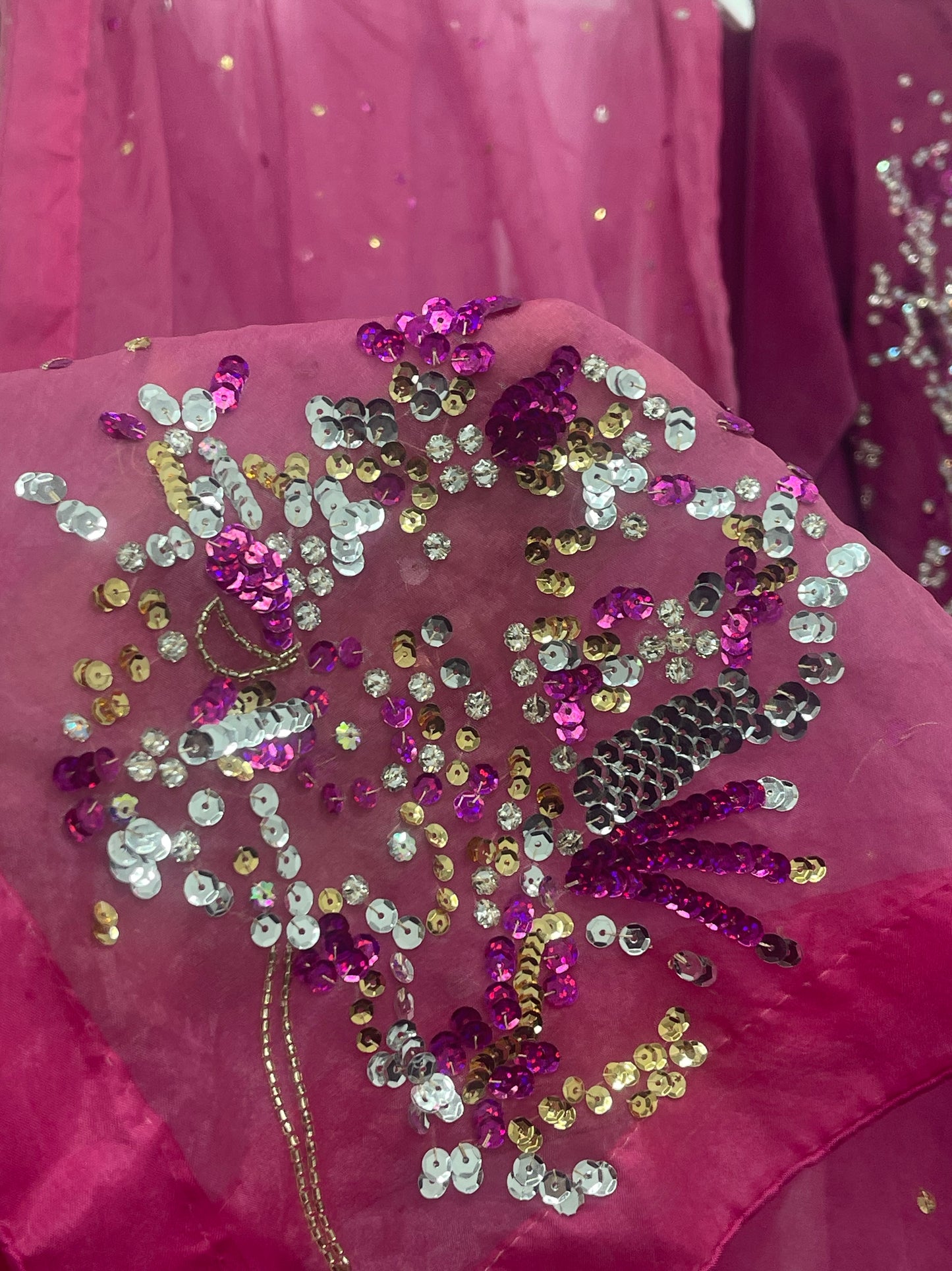 Rang e Gulaab - Hot Pink Velvet - AA -