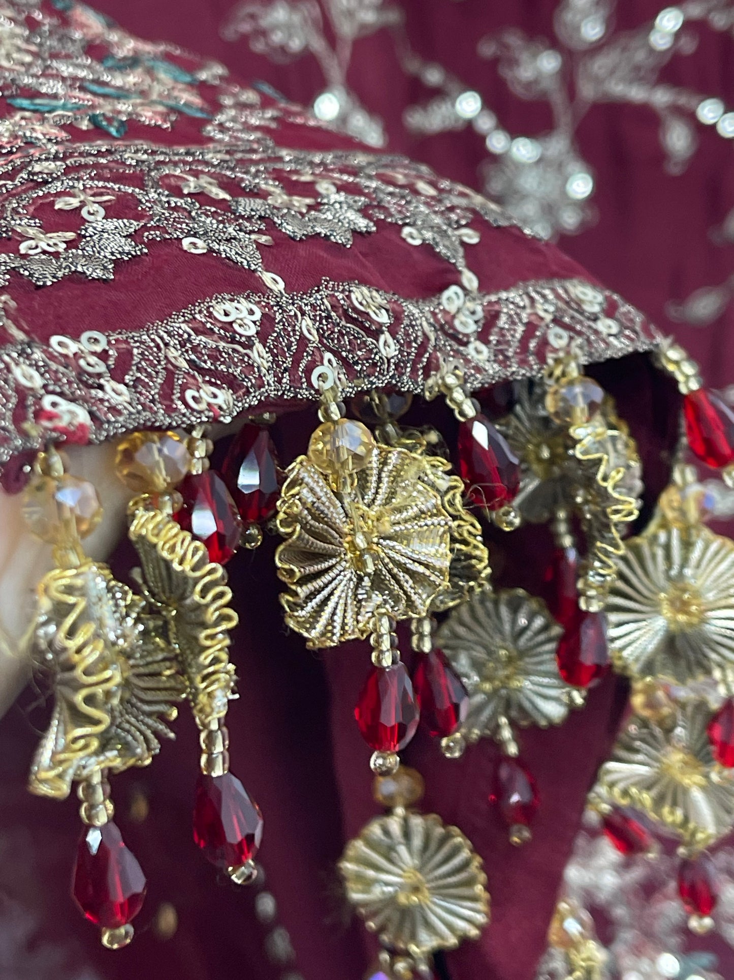 “Dulhan” Maria B Inspired - Maroon Garara - R