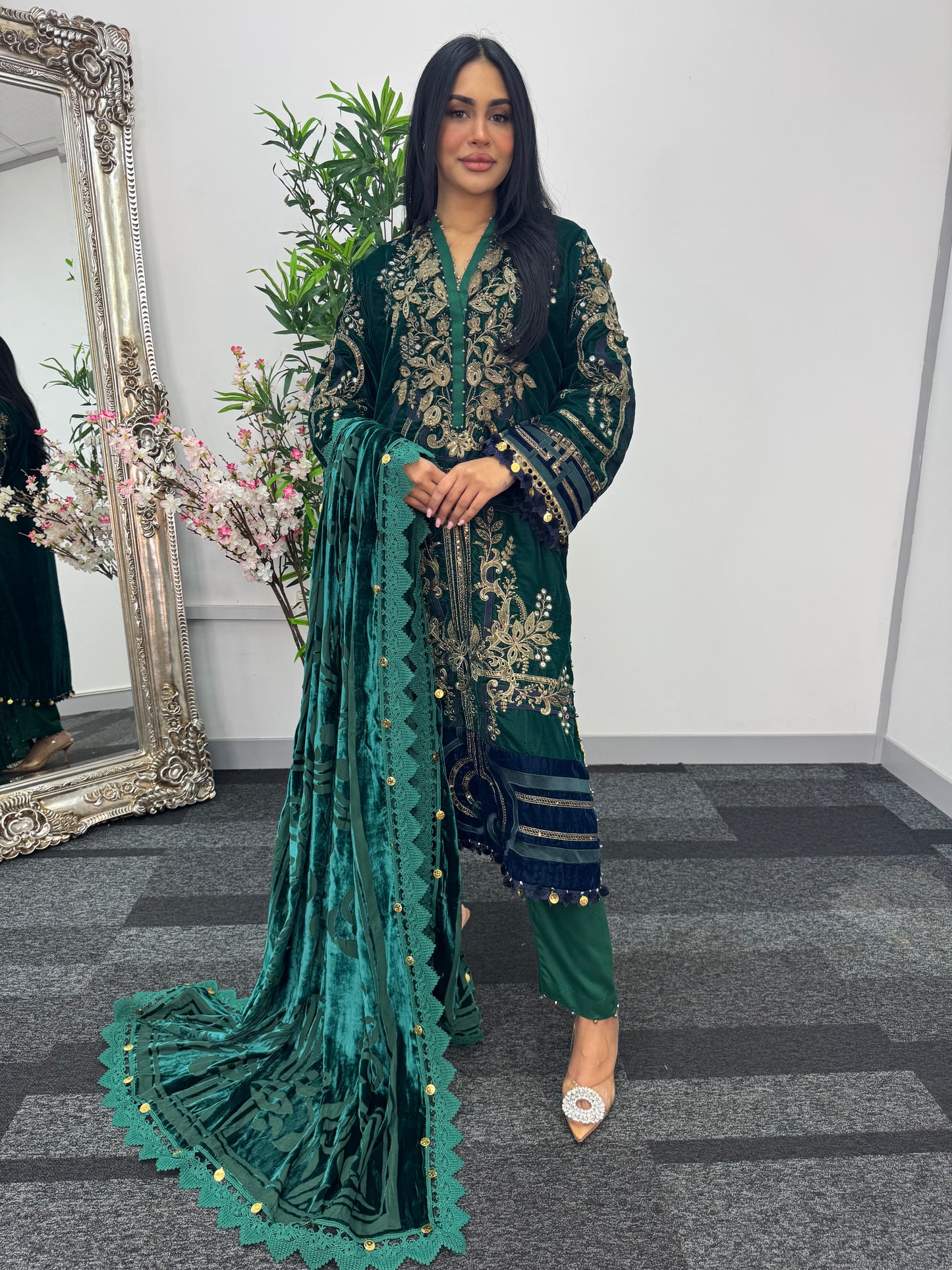 Maria B Luxury Velvet - Green