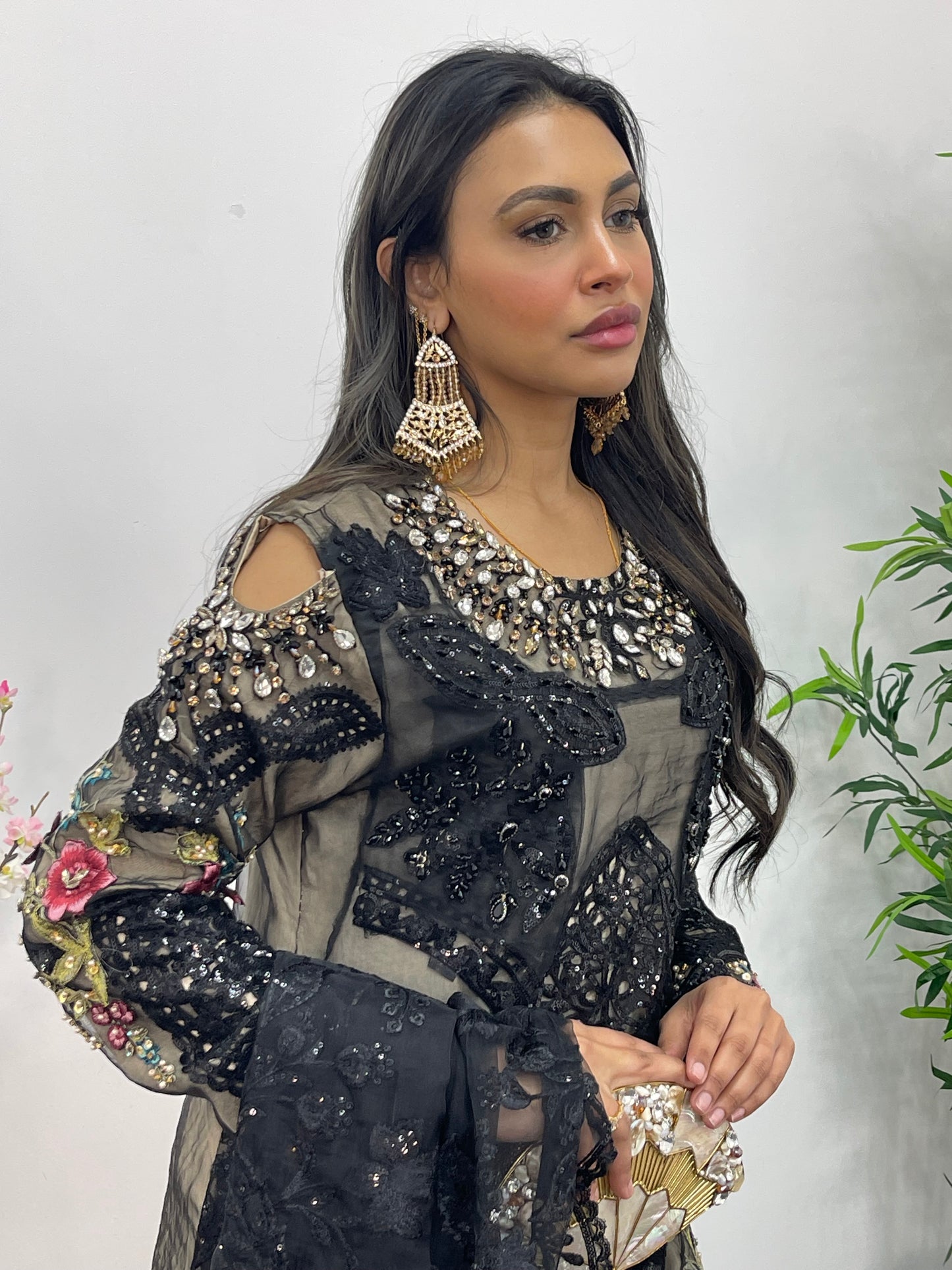 Nagin - Maria B Inspired Embroidered - Black - R