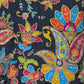 Phoolwari - Armani Silk - Black