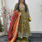 Mehndi - Maria B Inspired Maxi Lehnga -