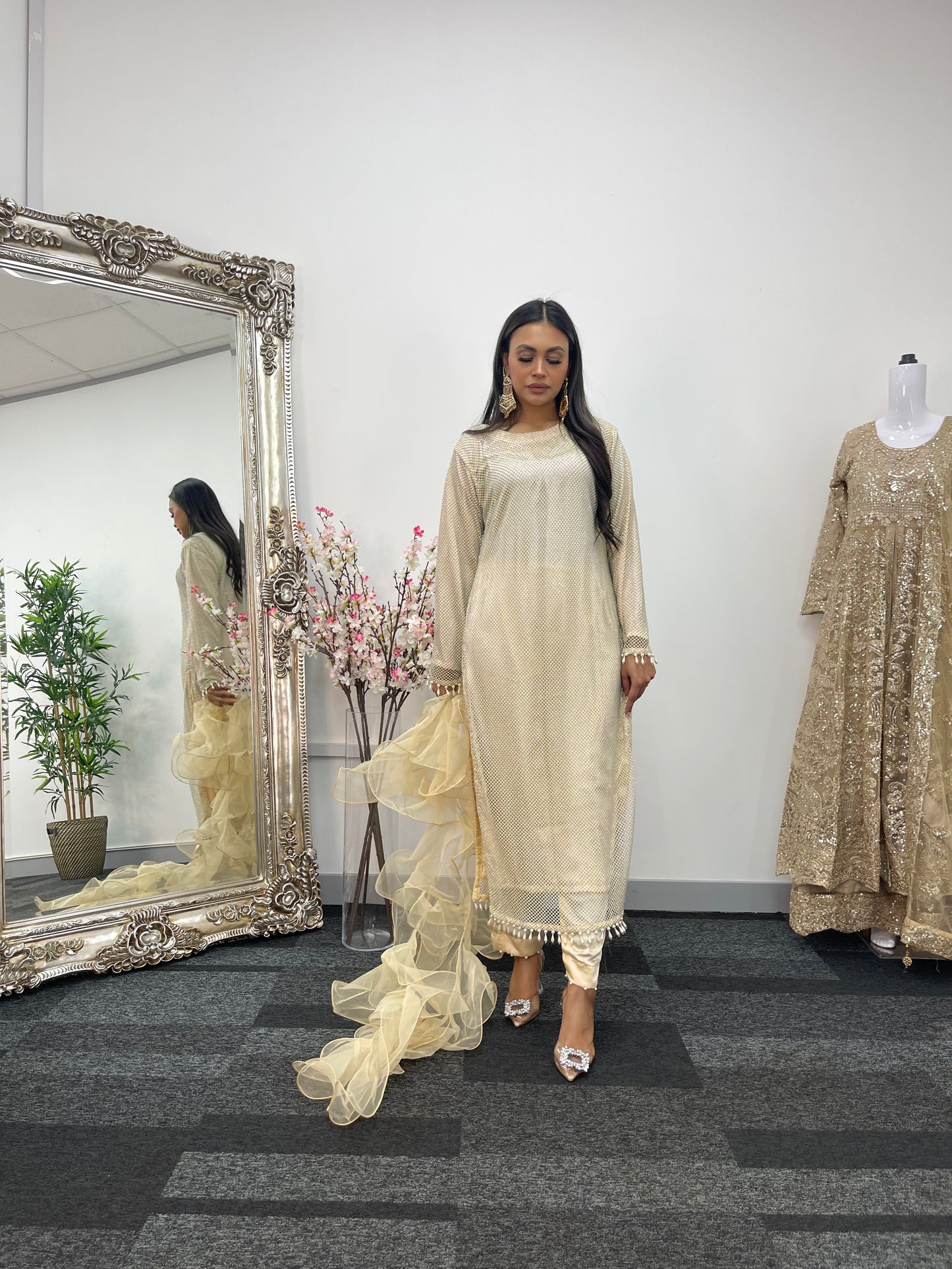 Fish Net  - Ivory - Off White - E